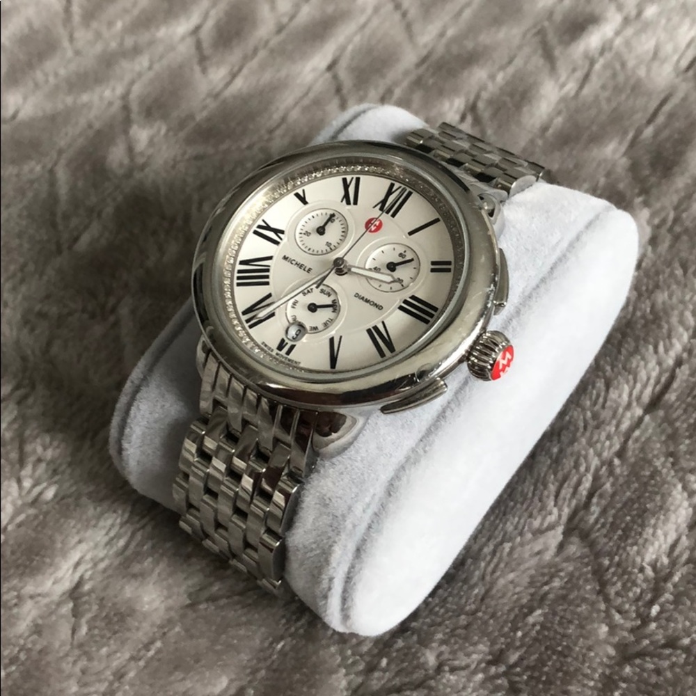 SOLD 🤍 Michele Diamond Serein watch